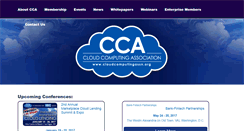 Desktop Screenshot of cloudcomputingassn.org